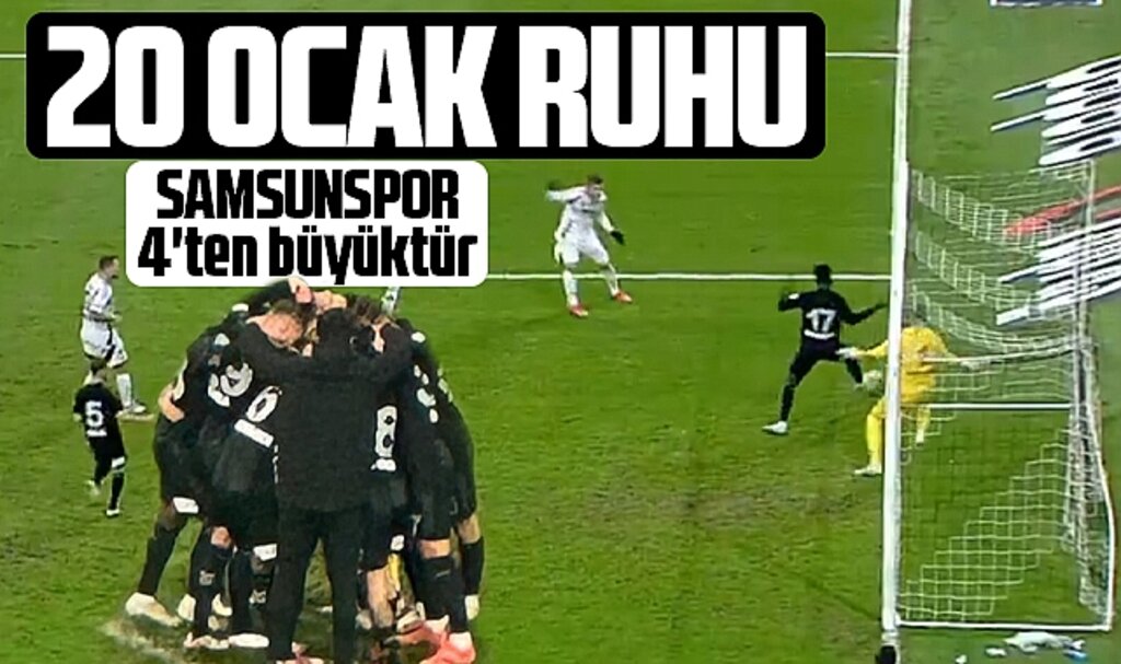 Samsunspor Beşiktaş karşısında 20 Ocak ruhu ile oynadı