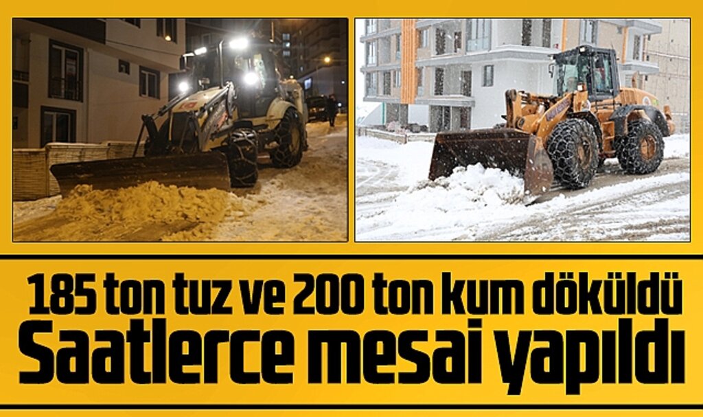 Samsun'da Atakum Belediyesi yapılan kar mücadelesi ile ilgili bilgi verdi