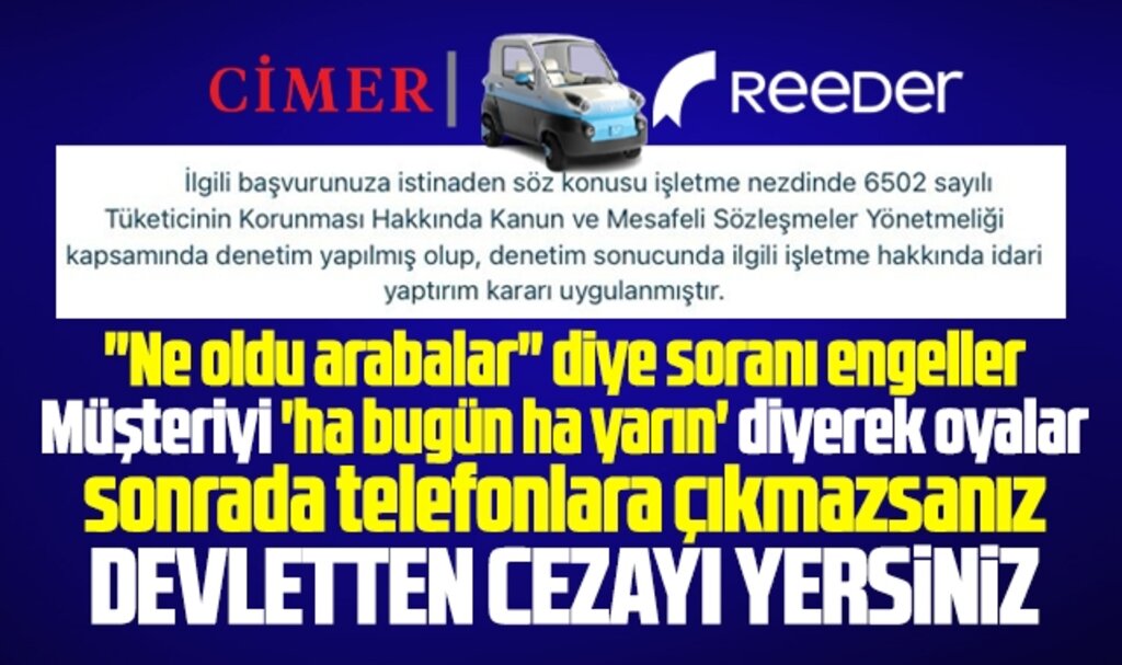 Samsun'da Reeder'a Ticaret Bakanlığı ceza uyguladı