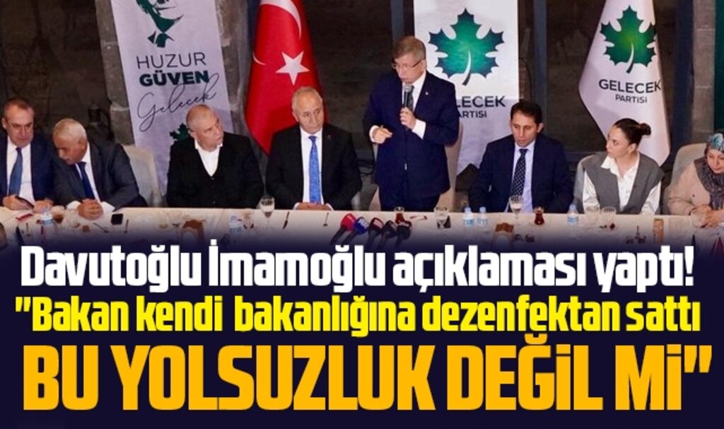 Davutoğlu Samsun'da konuştu! Bakan dezenfektan sattı bu yolsuzluk değil mi?