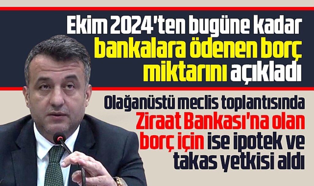 Samsun Büyükşehir Başkanı Doğan, 5 bankaya ödedikleri borç rakamlarını açıkladı