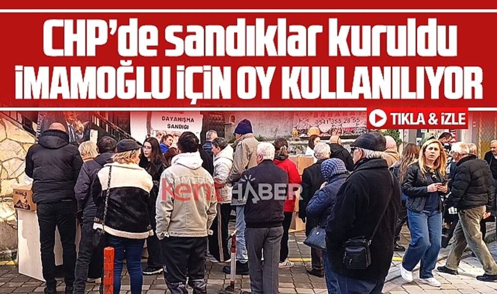 Samsun'da CHP İl ve İlçe Teşkilatlarında İmamoğlu için oy kullanma işlemi başladı
