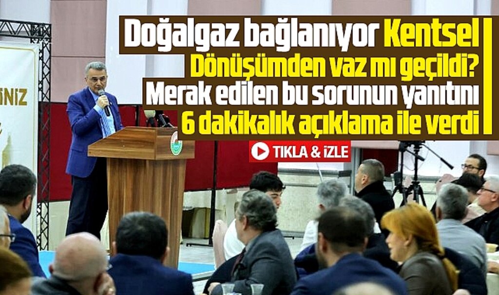 Samsun'da İhsan Kurnaz'dan Kentsel Dönüşümden vaz geçildiği iddiasına yanıt