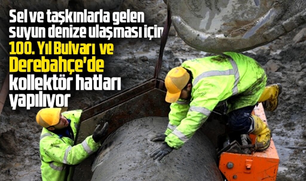 Samsun'da sel önlemi! 100. Yıl Bulvarı ve Derebahçe'de kollektör hattı yapılıyor