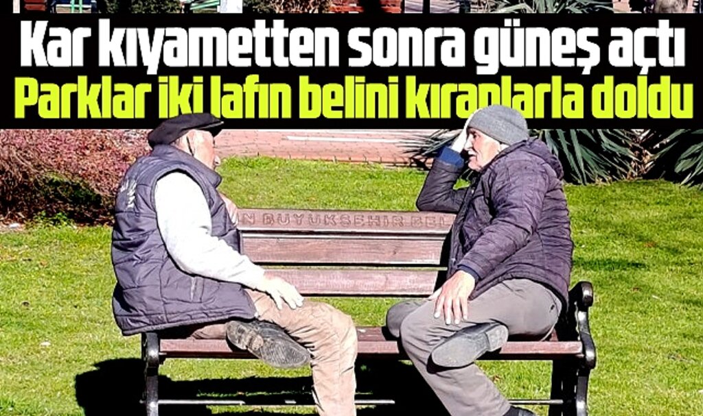 Samsun'da Şubat'ta kar kıyamet, Mart'ta bahar havası! Parklar dolup taştı