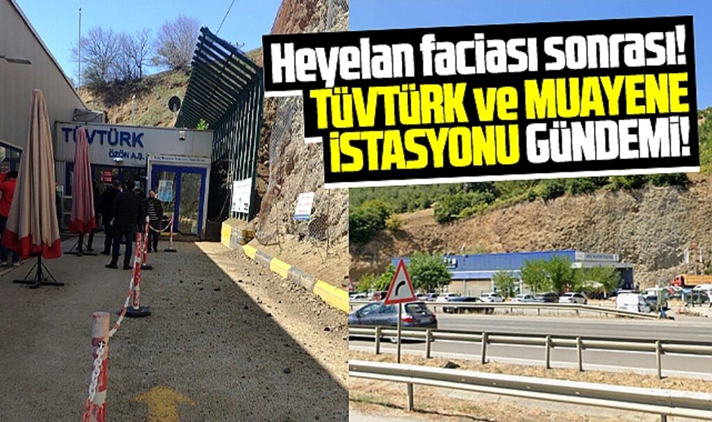 Samsun'da heyelan sonrası TÜVTÜRK ve Araç Muayene İstasyonu gündem oldu