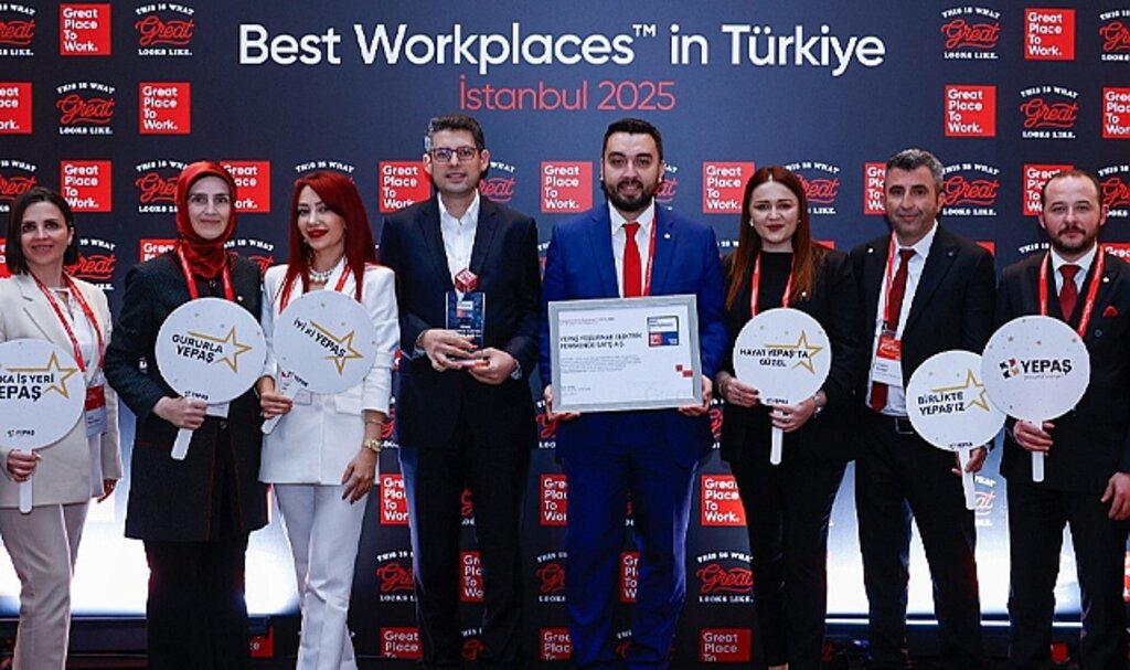 YEPAŞ Türkiye'nin En İyi İşverenleri ödülünü aldı