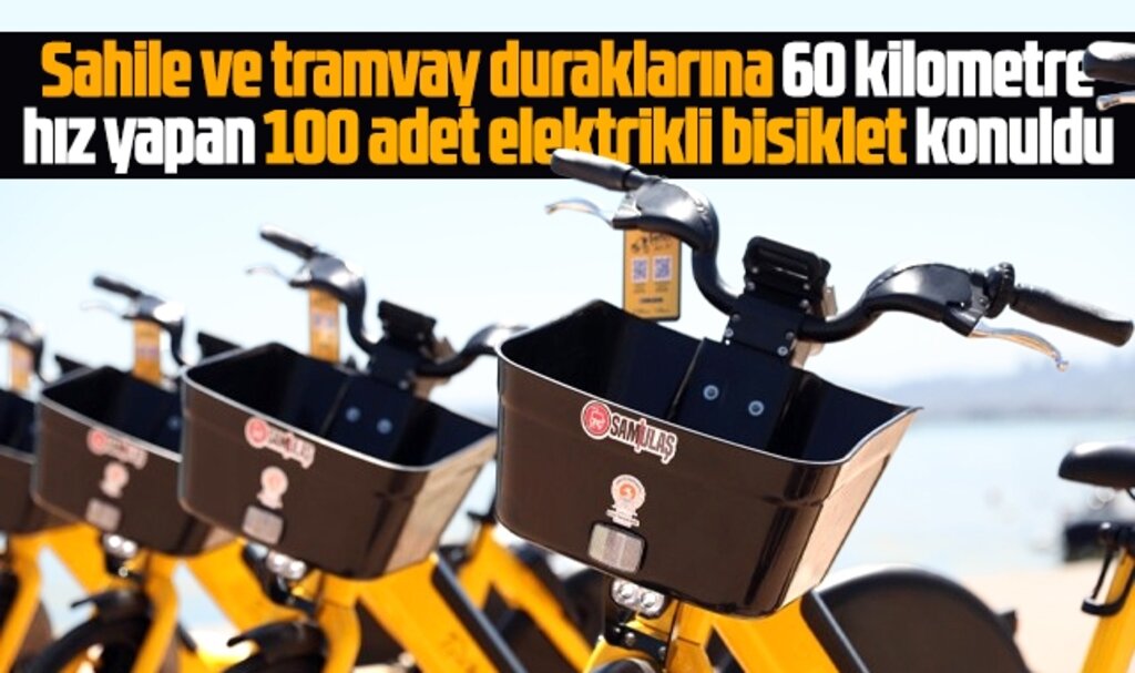 Samsun Atakum'da SAMULAŞ'ın elektrikli bisikletleri hizmete sunuldu