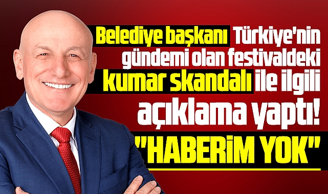 Samsun'da Terme Belediye Başkanı Kul'dan kumar açıklaması! Haberim yok!