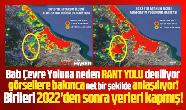 Samsun'da Batı Çevre Yoluna neden rant yolu deniliyor! İşte sebebi! 