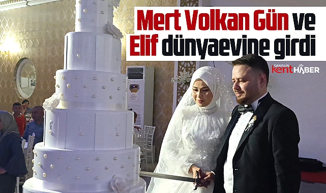Samsun'da Mert Volkan Gün ve Elif Baş dünyaevine girdi
