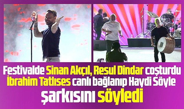 Samsun'da Sinan Akçıl konser verdi, İbrahim Tatlıses canlı bağlandı 