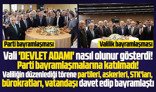 Samsun Valisi Tavlı, bayramda 'devlet adamı' nasıl olunur gösterdi! 