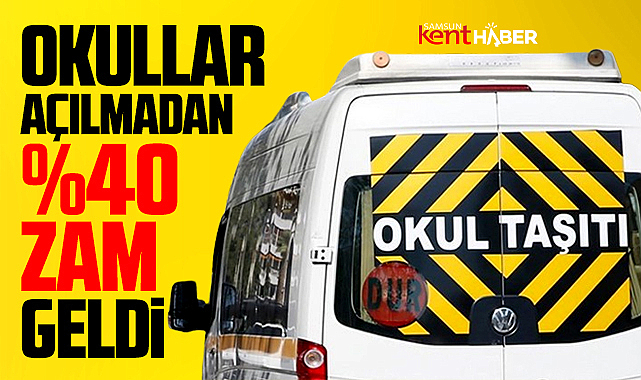 Samsun'da 2025-2026 eğitim öğretim dönemi için öğrenci servislerine zam