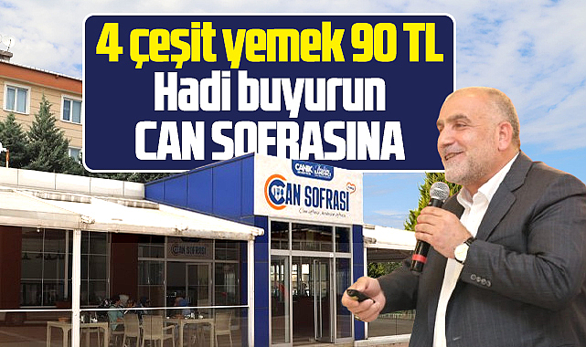 Samsun'da Canik Belediyesi Can Sofrasını açıyor! 4 çeşit yemek 90 TL