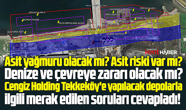 Samsun'da yapılacak depolarla ilgili Cengiz Holding iddiaları cevapladı!