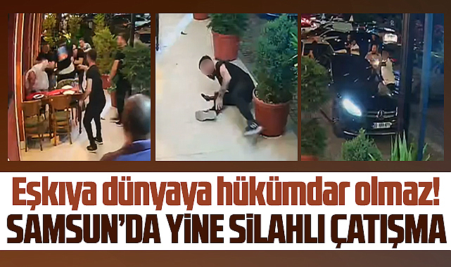 Samsun'un Atakum ilçesinde eğlence mekanında silahlı çatışma!
