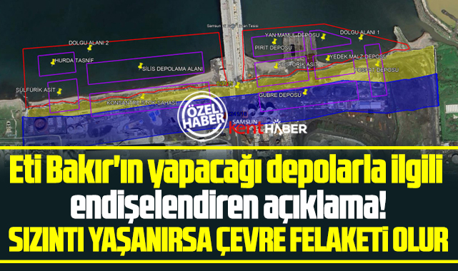 Samsun'da asit depoları için endişelendiren açıklama! Çevre felaketi olur! 