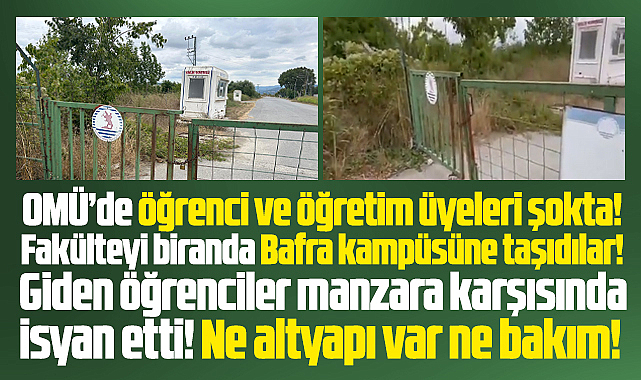 Samsun'da Eczacılık Fakültesi Bafra'ya taşındı! Öğrenciler isyan etti