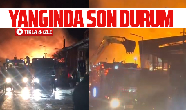 Samsun'da kereste fabrikasında çıkan yangında son durum! 