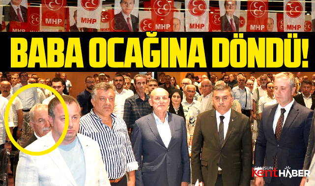 Samsun'da Necattin Demirtaş MHP törenine katıldı! Baba ocağına geri mi döndü?