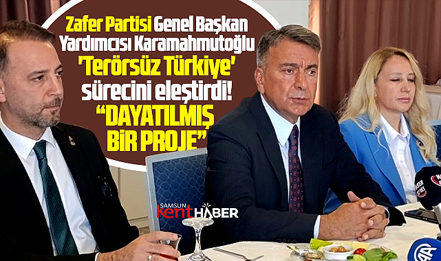 Samsun'da Zafer Partisi'nden Terörsüz Türkiye açıklaması! Dayatılmış proje