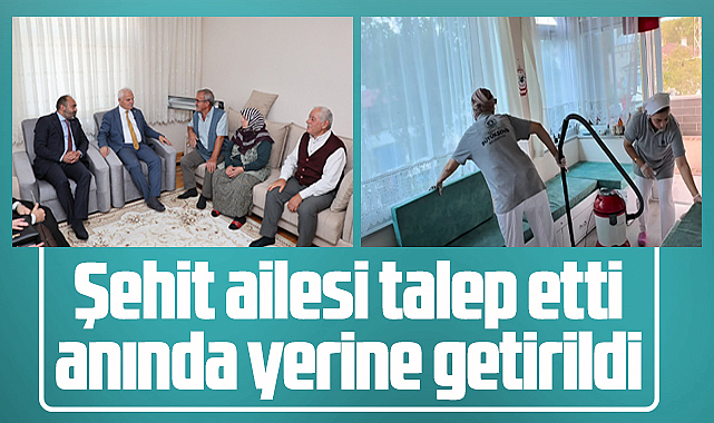 Samsun Kavak'ta şehit Ümit Eker'in ailesinin talebi anında yerine getirildi
