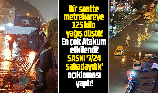 Samsun SASKİ sağanak yağmurda yapılan çalışmaları açıkladı