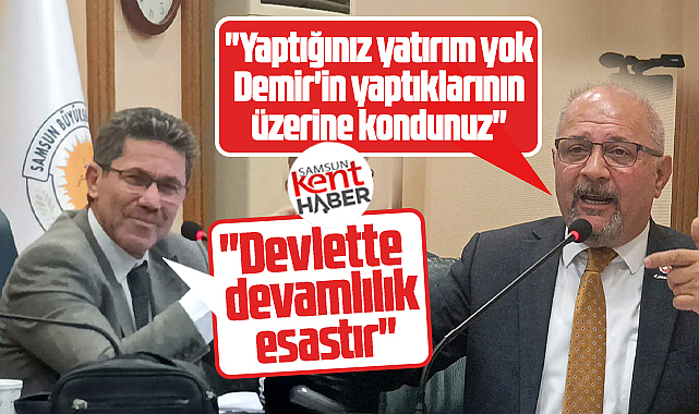 Samsun Büyükşehir Komisyon toplantısında Demir ve yatırım polemiği çıktı!