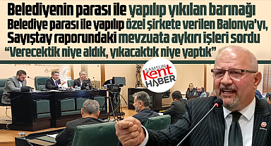 Samsun Büyükşehir Meclisinde Balonya, barınaklar ve Sayıştay raporu soruldu
