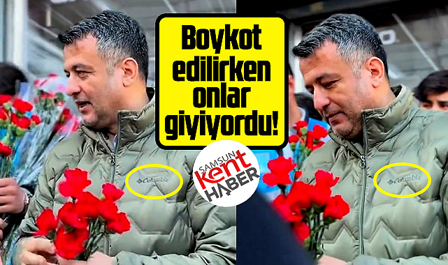 Samsun'da belediye başkanı boykot listesinde yer alan markayı giyiyor!