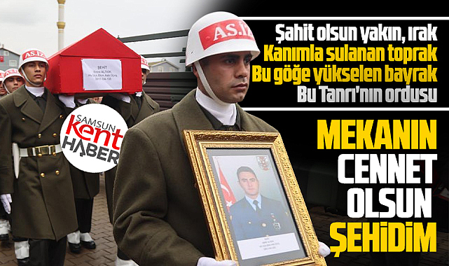 Samsun'da C-130 kargo uçağında şehit olan Emre Altıok toprağa verildi