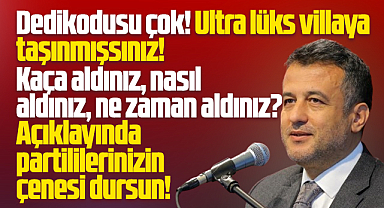 Samsun'da lüks villaya taşınan başkan Halit Doğan'mış!