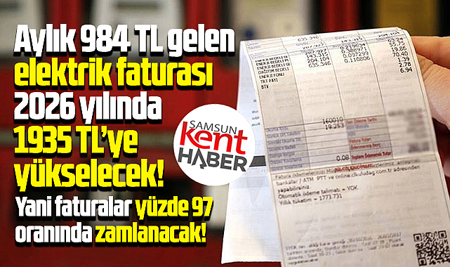 Samsun EMO açıkladı! Elektrik 2026'da yüzde 97 zamlanacak!