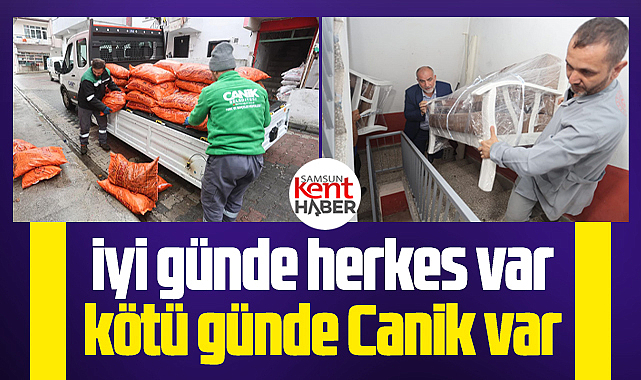 Canik Belediyesi dar gelirli ve ihtiyaç sahiplerine destek veriyor