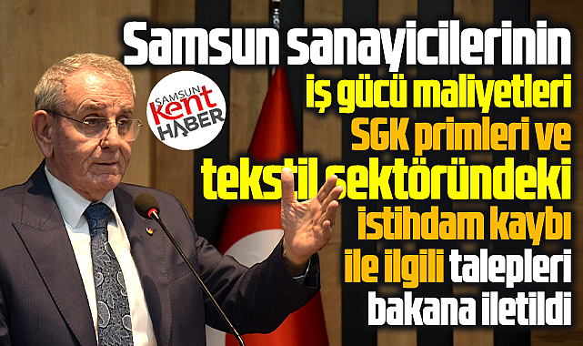 Samsun sanayicilerinin talepleri Bakan Vedat Işıkhan'a iletildi