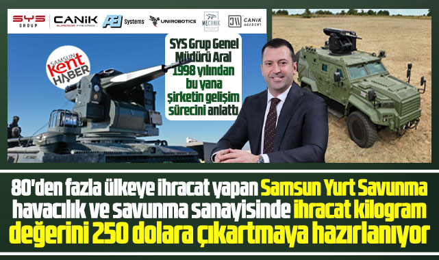 SYS Grup Genel Müdürü Aral açıkladı! İhracat hedefimizi üçe katlamayı hedefliyoruz!