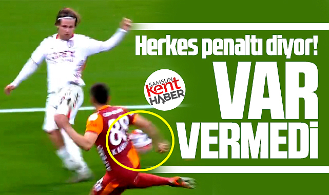 Top Kazımcan'ın eline çarptı! Samsunspor penaltı bekledi VAR vermedi