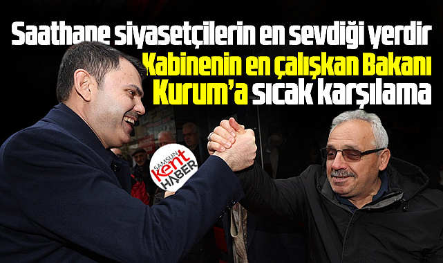 Samsun Saathane Meydanında Bakan Kurum'a sıcak karşılama