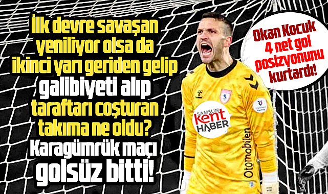 Süper Lig'de Fatih Karagümrük-Samsunspor maçı golsüz sona erdi