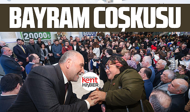 Samsun'da Canik Belediyesi'nde Ramazan Bayramı coşkusu yaşandı
