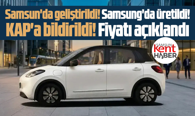 Samsun'da o marka 333 kilometre menzilli elektrikli otomobil yaptı