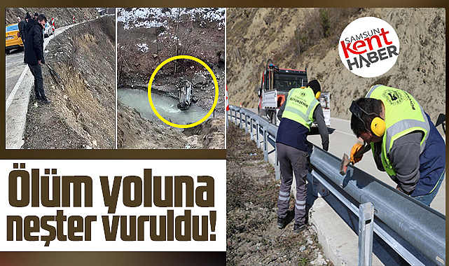 Samsun'un Ayvacık ilçesindeki uçurumlu ölüm yoluna neşter vuruldu!