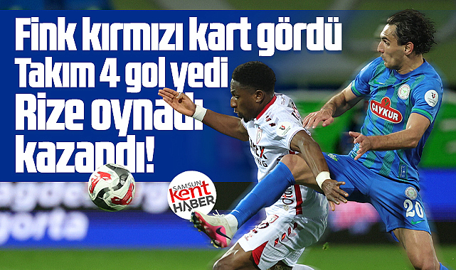 Karadeniz derbisinde Rizespor, Samsunspor'u 4-1 yendi