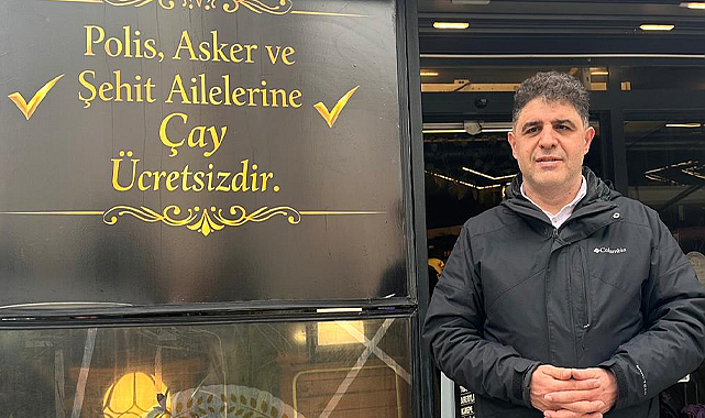Samsun'da Canikli Yusuf Usta'da şehit yakınlarına, askere, polise çay ücretsiz