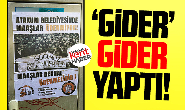 Samsun'da GİDER'den Atakum Belediyesine afişli maaş tepkisi!