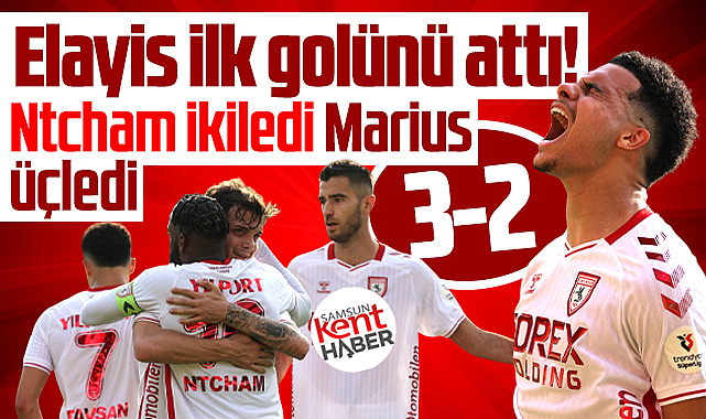 Samsunspor Alanyaspor deplasmanından 3-2'lik galibiyet ile ayrıldı