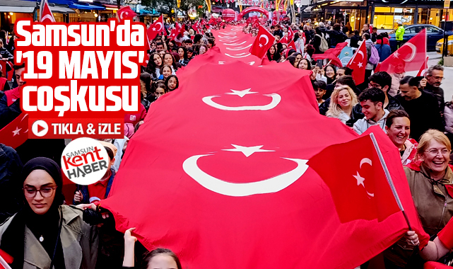Samsun'da 19 Mayıs'ın 107. yılı coşkusu! Bayrak ve fener alayı yürüyüşü yapıldı