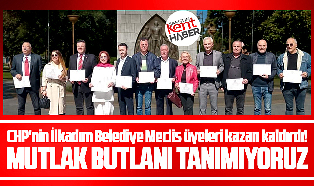 Samsun'da İlkadım Belediyesi CHP Meclis üyeleri mutlak butlana kazan kaldırdı
