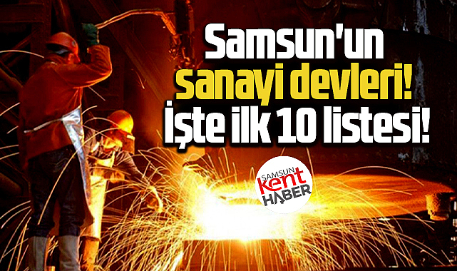 Samsun'un sanayi devlerinde işte ilk 10 listesi!